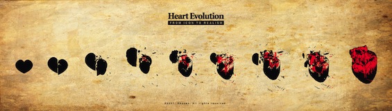 Heart Evolution by Shozen at Deviantart